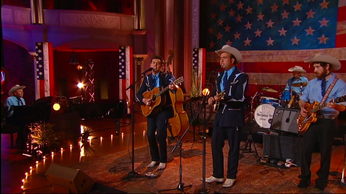 Chris and Taylor Malpass performing with their band